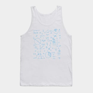 Math formulae (blue) Tank Top